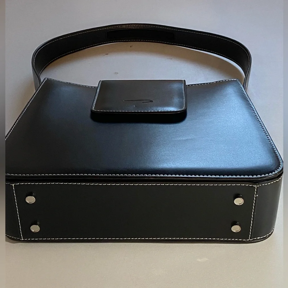 The Hermes of England Tanner Krolle London Classic Black Leather Bag Retail$2500 - Picture 6 of 16